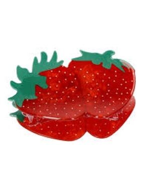NWT No Boundries Strawberry Hair Clip Glitter Strawberry Hair Clip - Red & Green